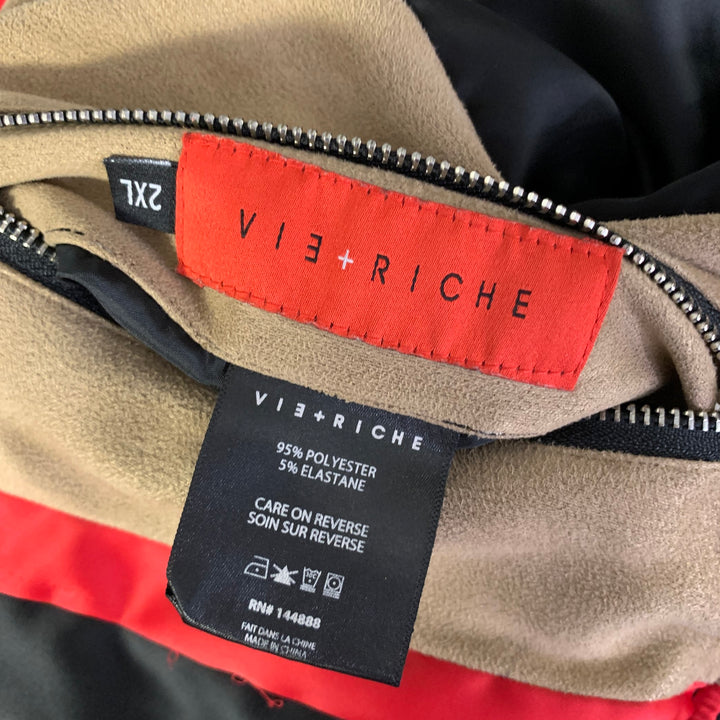 VIE + RICHE Size XXL Reversible Polyester Blend Jacket