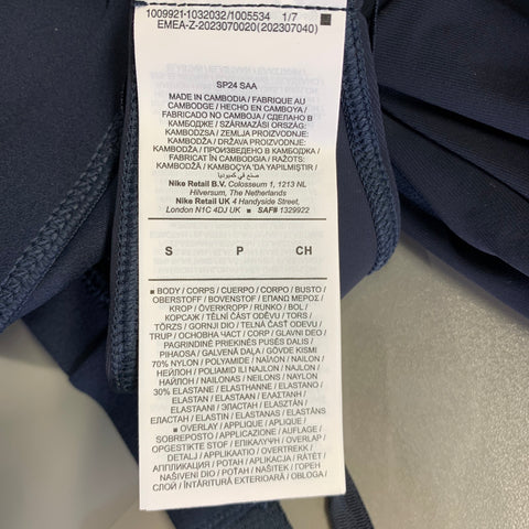 Haut décontracté à col montant JACQUEMUS x NiKE, taille S, en mélange de nylon gris anthracite