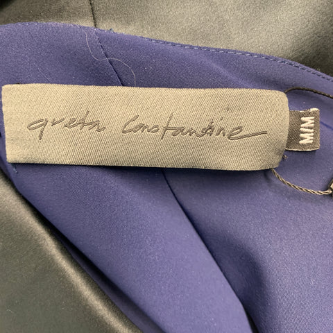 GRETA CONSTANTINE Talla M Blusa Poliamida Eastane Tejidos Mixtos Marino Negro