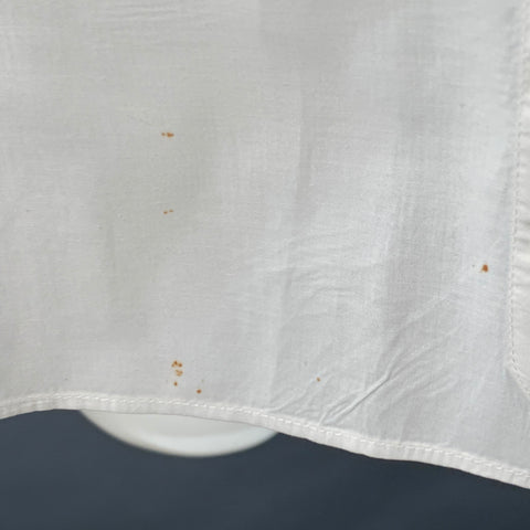 Chemise à manches longues de smoking Ermenegildo Zegna taille S, crème, texturée, col cassé, poignets mousquetaires