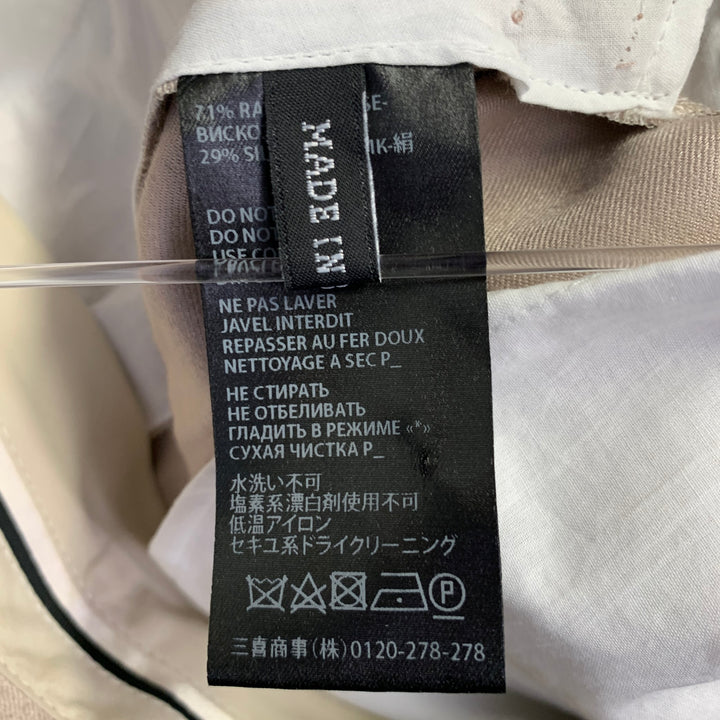 HAIDER ACKERMANN Size 32 Champagne Viscose Silk Satin Zip Fly Casual Pants