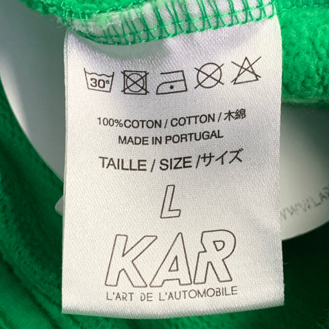 KAR Size L Green Cotton Drawstring Athletic Shorts