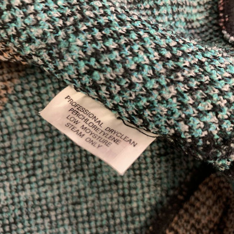 MISSONI Size S Grey Teal Wool Blend Floral Mid Calf Set