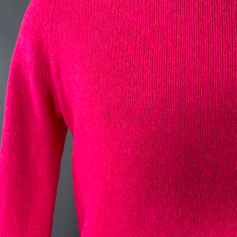 ACNE STUDIOS Pre-AW16 Size M -Kai- Pink Fuchsia Wool Crew Neck Sweater