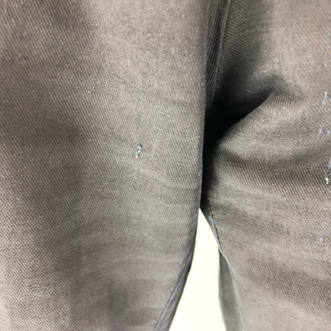 DRIES VAN NOTEN Size 30 Black Cotton &  Linen Wide Leg Casual Pants