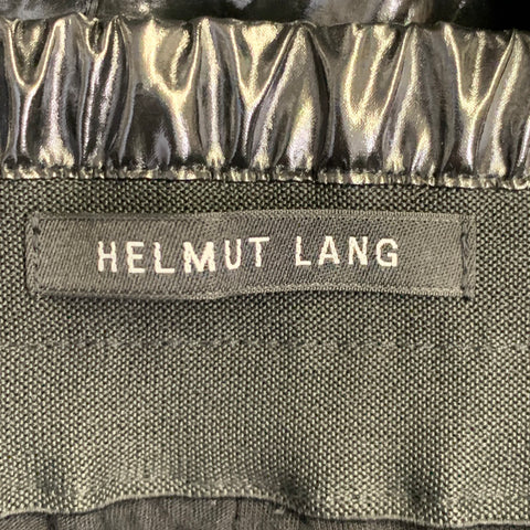 HELMUT LANG Taille M Noir Anthracite Coton enduit Double couche Short