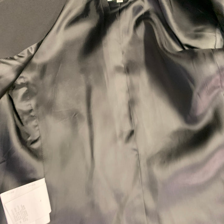 ARMANI COLLEZIONI Size 2 Black Acetate Silk Jacket Blazer
