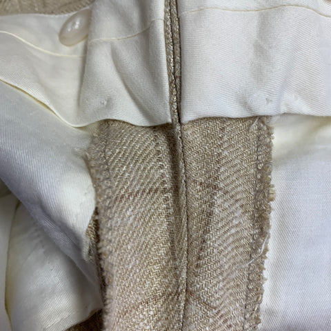 POLO by RALPH LAUREN Size 38 Regular Brown Beige Window Pane Suit