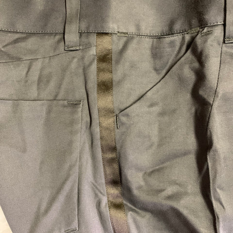 DOLCE & GABBANA Size 30 Navy Black Wool Blend Tapered Tuxedo Dress Pants