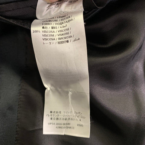 ALEXANDER MCQUEEN Size 48 Black Jacquard Viscose Blend Sport Coat