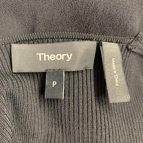 THEORY Size S Black Rayon Blend Tank Jumpsuit