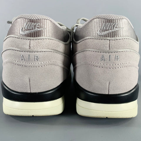 NIKE Size 12 Alpha Force 88 Grey Suede Rubber Sole Sneakers