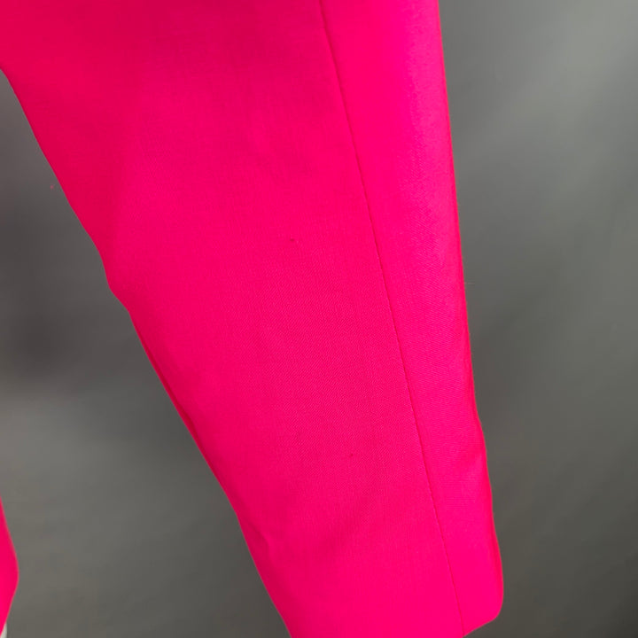 MSGM Size S Hot Pink Wool Peak Lapel Single Button Jacket Blazer