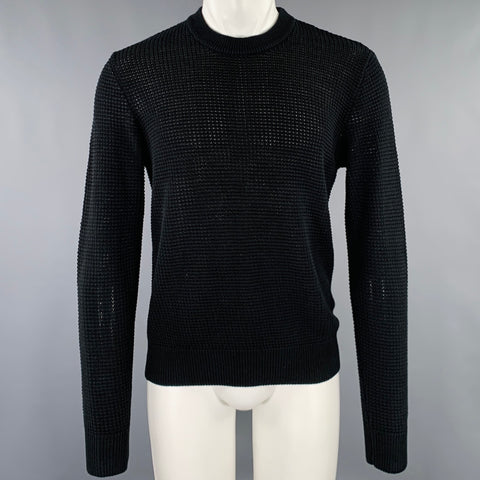 AMI by ALEXANDRE MATTIUSSI Size M Black Knit Cotton Crew Neck Pullover