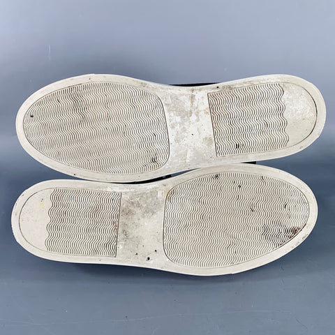 COMMON PROJECTS Size 8 Black Suede Low Top Sneakers