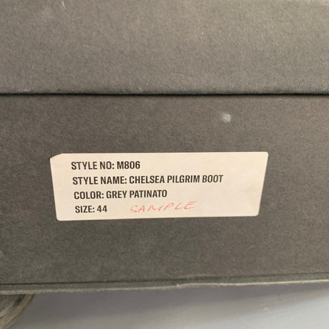 NOMENKLATURA Size 11 Pilgrim Grey Leather Rubber Sole Chelsea Boots
