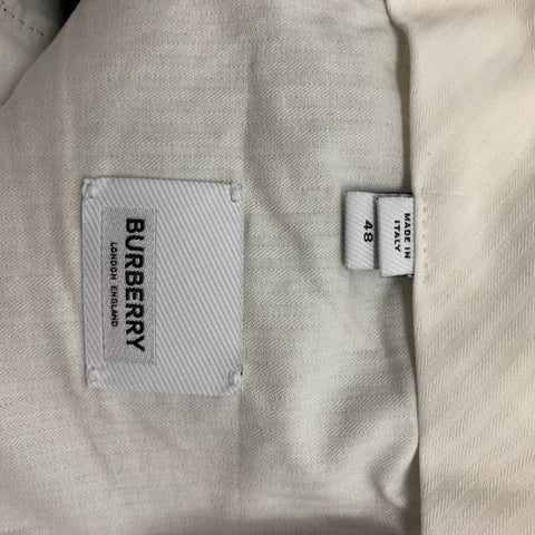 BURBERRY Size 32 Black Wool Tuxedo Dress Pants