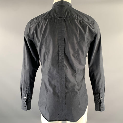 D&G by DOLCE & GABBANA Size M Grey Cotton Button Down Long Sleeve Shirt