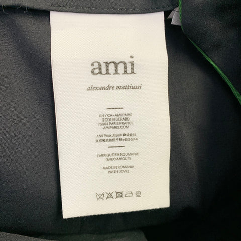 AMI by ALEXANDRE MATTIUSSI Size 8 Green Virgin Wool Twill Flat Front Dress Pants