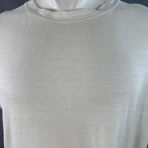 ISABEL MARANT Size M White Linen Crew Neck T-shirt