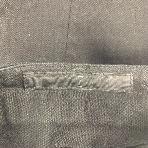 JULIUS_7 by TATSURO HORIKAWA Size L Black Cotton Crack Twisted Leg Jeans