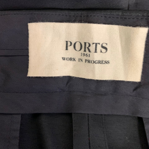PORTS 1961 Size M Black Wool Silk Tuxedo Dress Pants