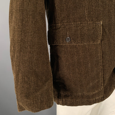 RRL by RALPH LAUREN Size XL Brown Corduroy Cotton Notch Lapel Sport Coat