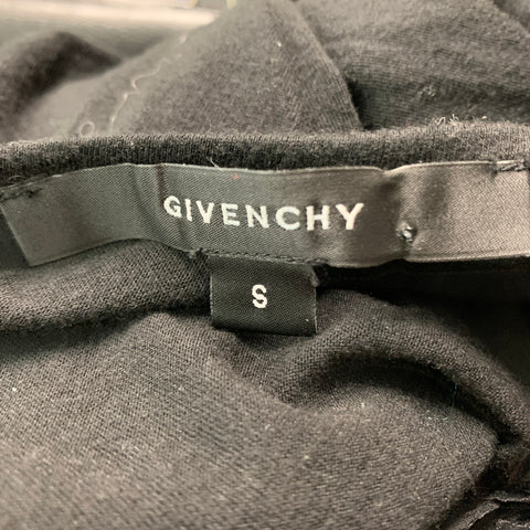 GIVENCHY Size S Black Ruffled Tank Casual Top
