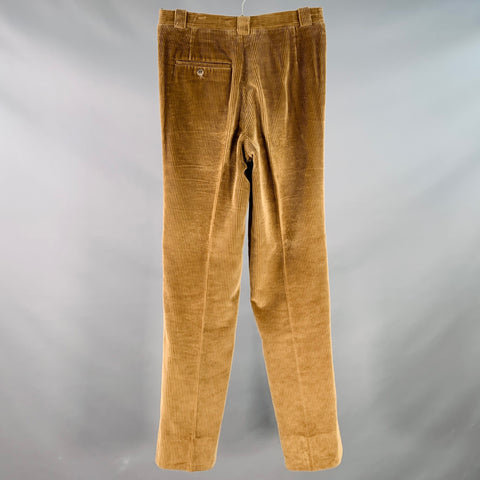 WILKES BASHFORD Size 28 Brown Tan Corduroy Pleated Casual Pants