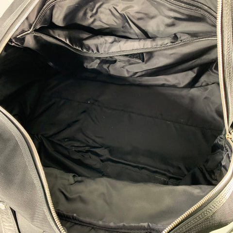 TUMI Black Nylon Leather Top Handles Duffle Bag