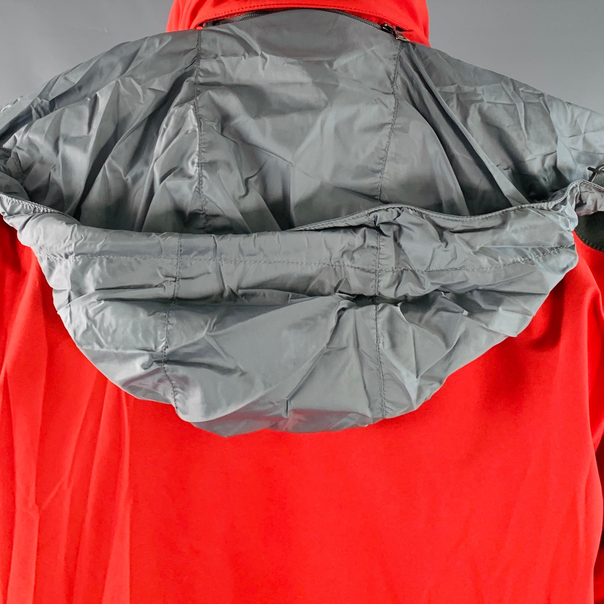 PRADA SPORT Size 40 Red Forest Green Nylon Ski Snow Jacket Pants
