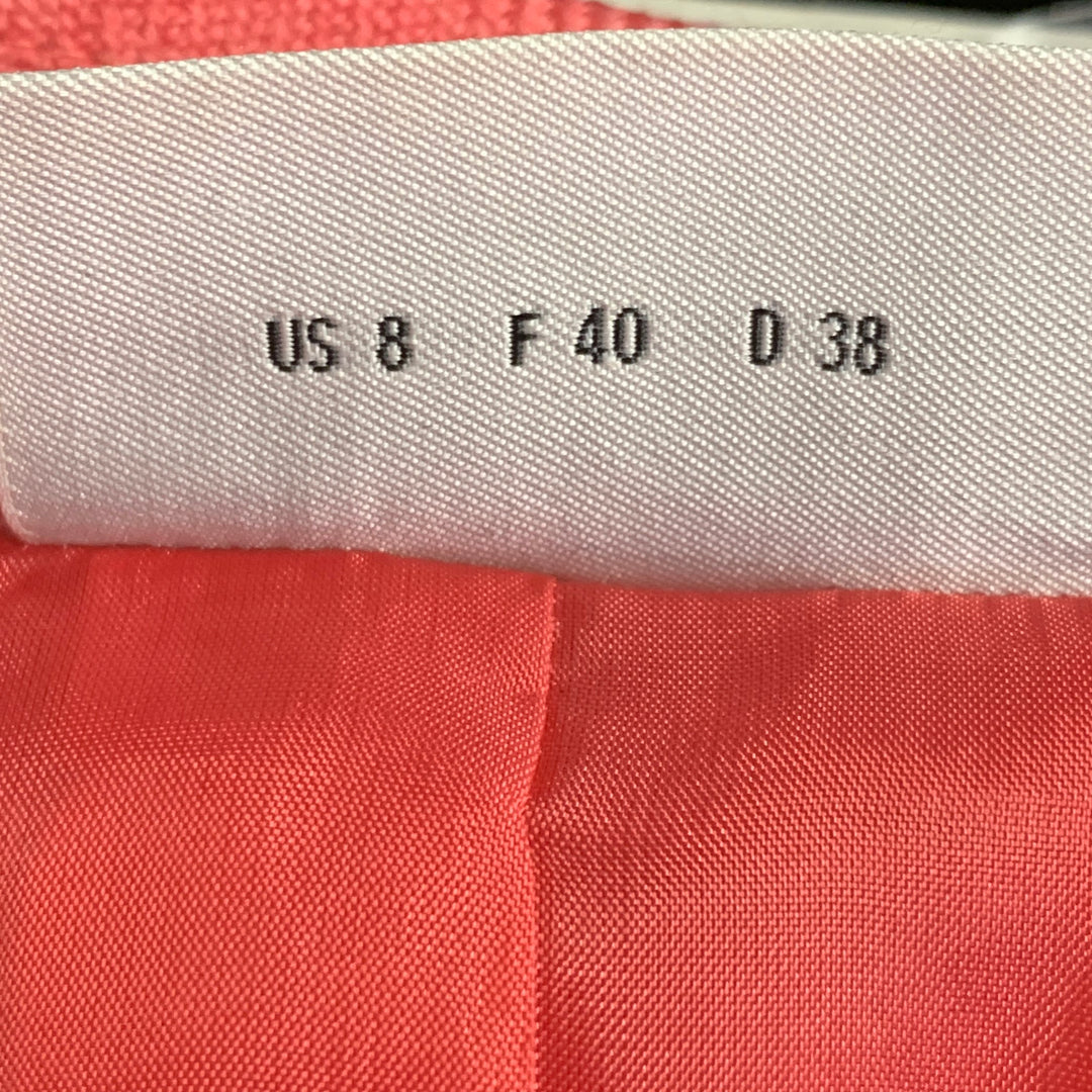 AKRIS PUNTO Size 8 Pink Wool Cashmere Twill Cinched Jacket Blazer