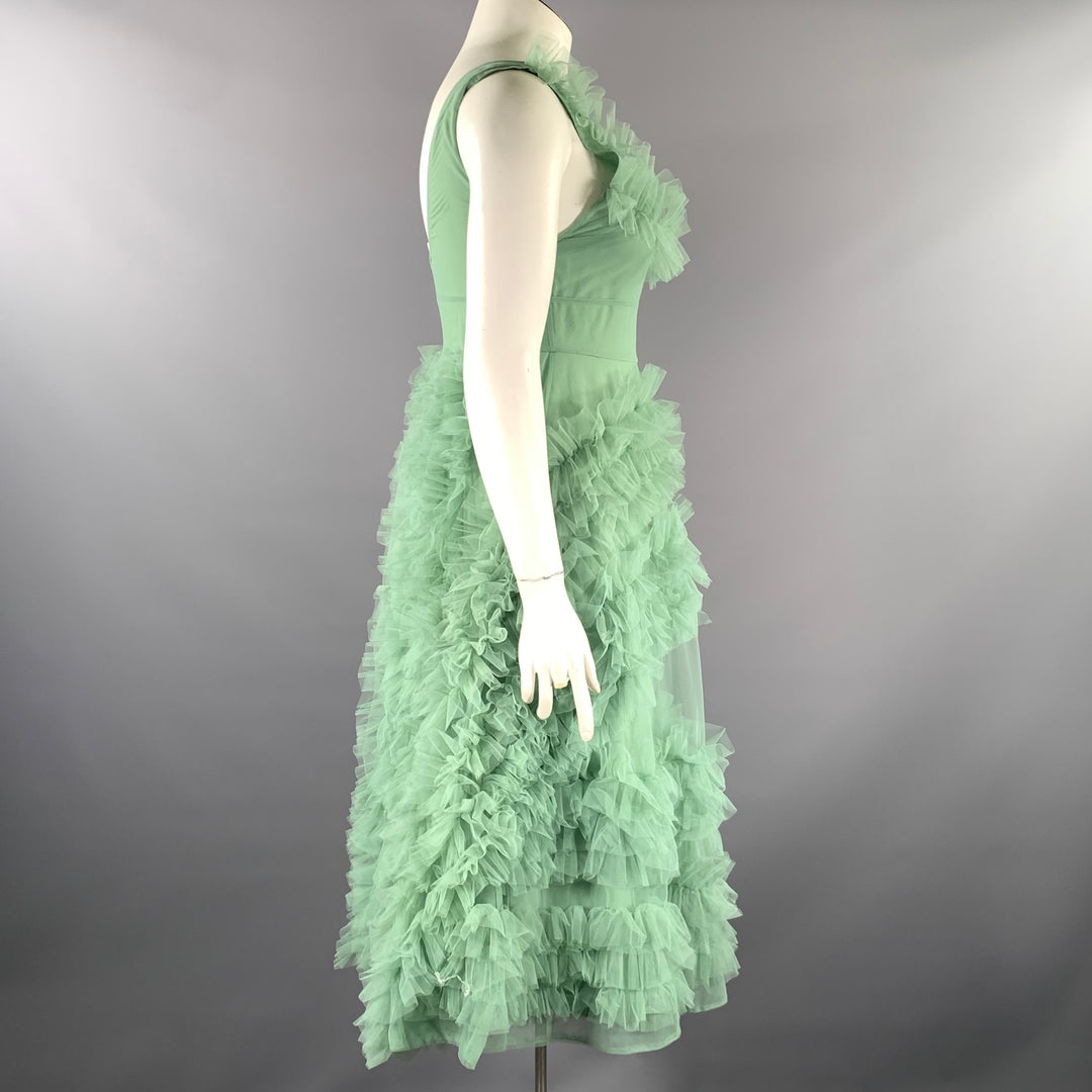 MOLLY GODDARD Size 8 Mint Nylon Tulle Scoop Neck Mid-Calf Cocktail Dress –  Sui Generis Designer Consignment