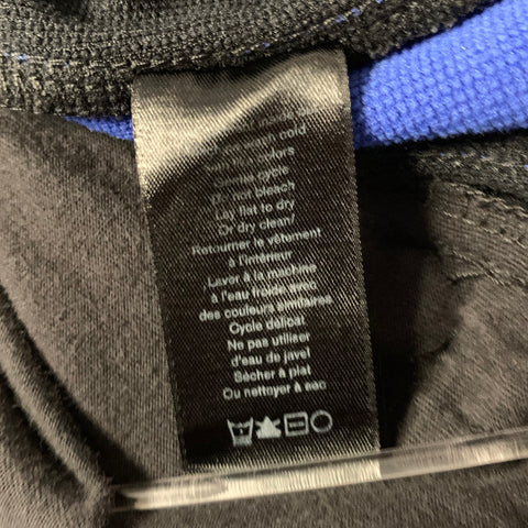 RAG & BONE Size M Black Blue Side Stripe Cotton Polyester Sweatpants