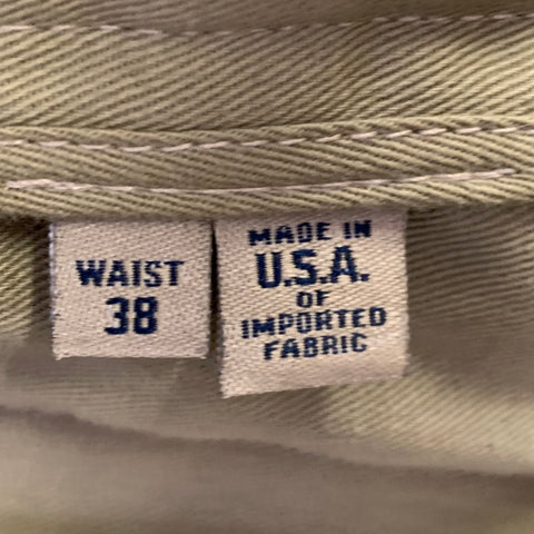 BILLS KHAKIS Size 38 Tan Multi Color Plaid Wool Flat Front Dress Pants