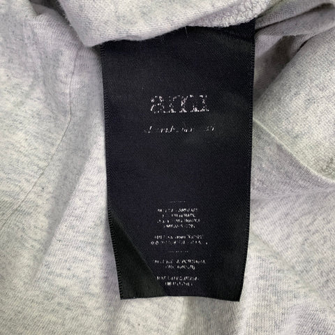 AMI by ALEXANDRE MATTIUSSI x SMILEY Size S Grey Heather Smiley Face Patch T-shirt