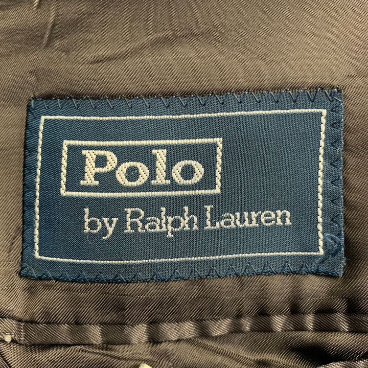 POLO by RALPH LAUREN Size 42 Regular Brown Purple Glenplaid Virgin Wool Sport Coat