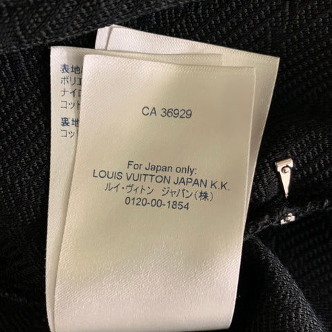 LOUIS VUITTON Size M Black Monogram Polyester Blend Jacket