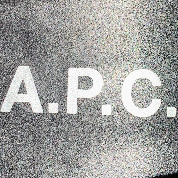 A.P.C. Size 11 Brown Leather Lace-Up Rubber Sole Ankle Boots