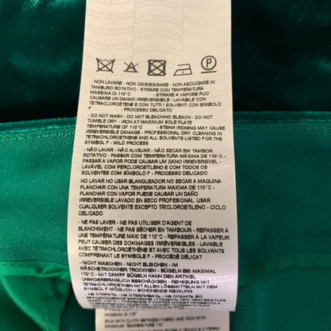 GIORGIO ARMANI Size 6 Green Emerald Velvet Viscose Silk Pants