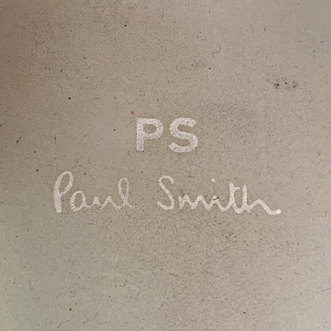 PS by PAUL SMITH Size 11 Miyata White Navy Leather Low Top Sneakers