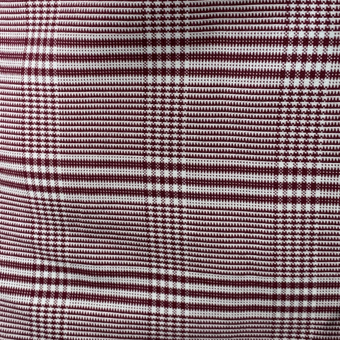 BLACK FLEECE Size S Burgundy White Glenplaid Cotton One Pocket Long Sleeve Shirt