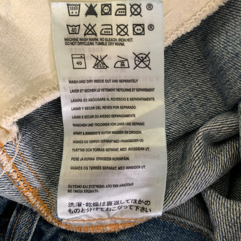 LEVIS Size 30 Blue Denim Washed Flared Jeans