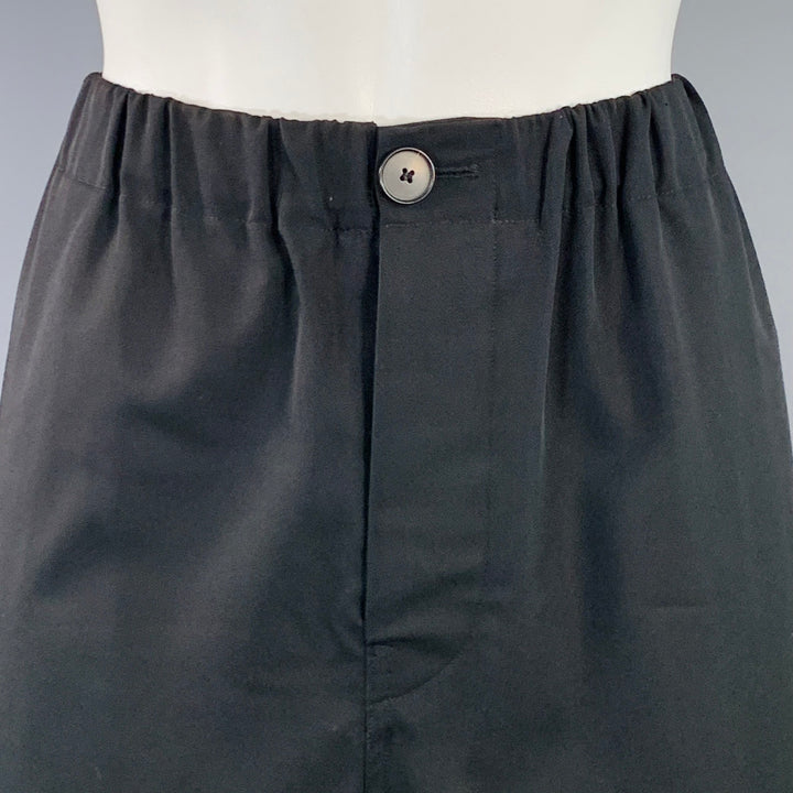 SOFIE D'HOORE Size M Black Wool Twill Elastic Waistband Casual Pants