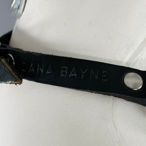 ZANA BAYNE Size XS Black Studded Leather Harness