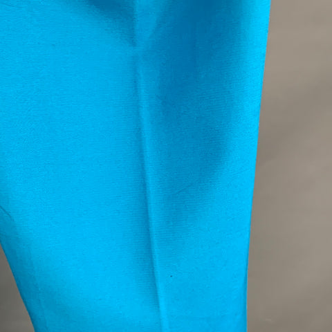 CALVIN KLEIN Size 34 Blue Cotton Blend Tapered Zip Fly Dress Pants