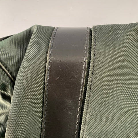 LOUIS VUITTON Taiga Portable Gibeciere Ardoise Green Black Two Tone Nylon Leather Travel Suitcase Bag