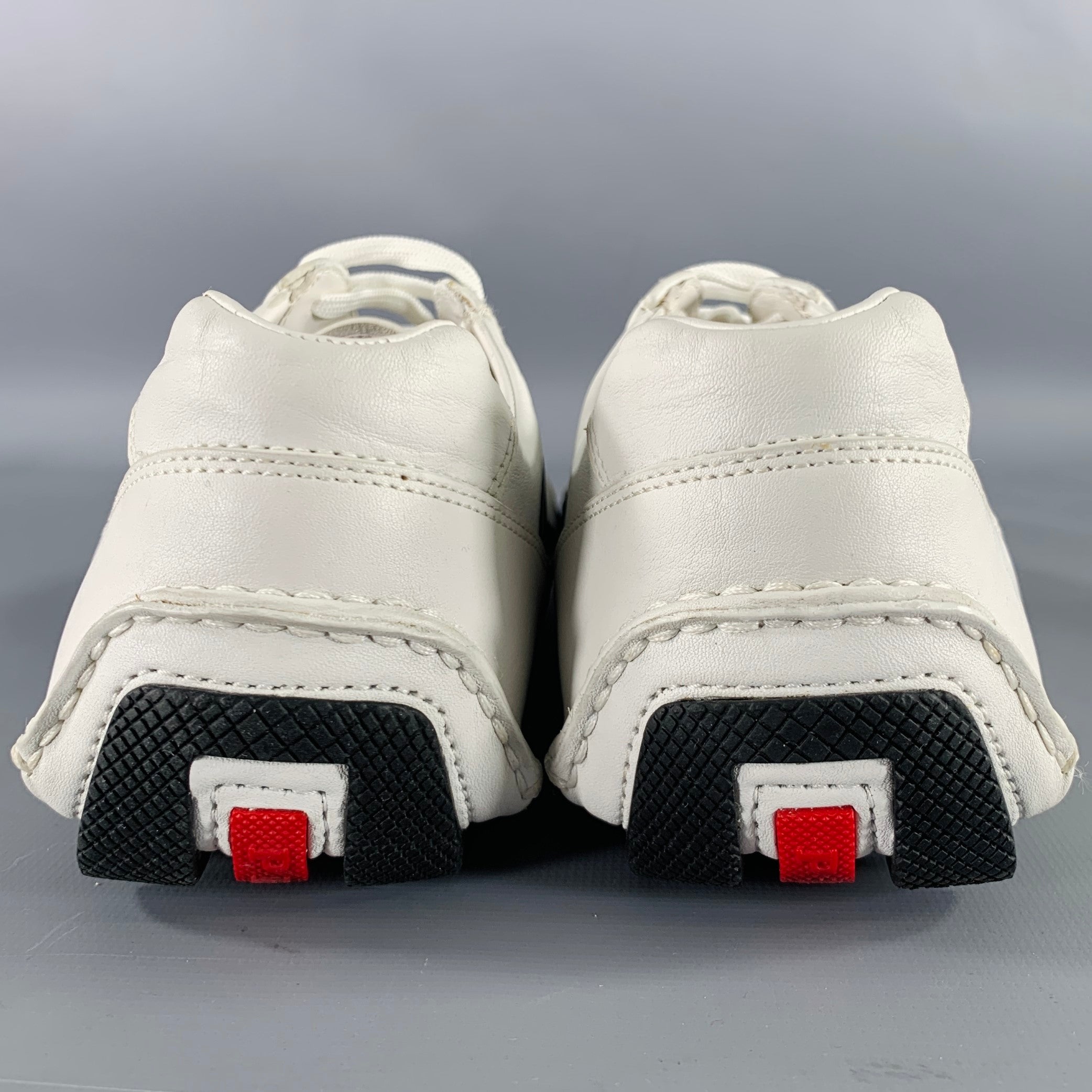 PRADA Size 7.5 -Monte Carlo- White Navy Color Block Sneakers – Sui