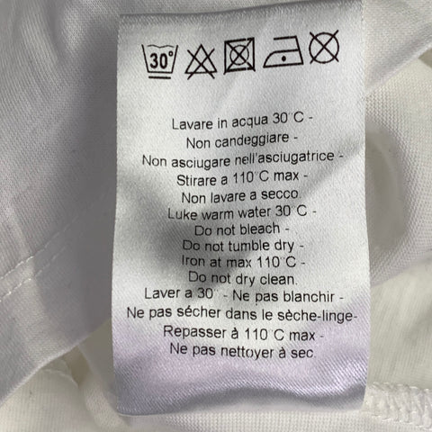 NEIL BARRETT Size M Sid McQueen Hybrid Mugshot White Black Print Cotton Loose Fit Crew Neck T-shirt