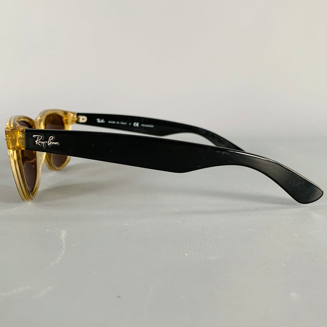 RAY-BAN New Wayfarer Clear Black Two Tone Acetate Sunglasses & Eyewear